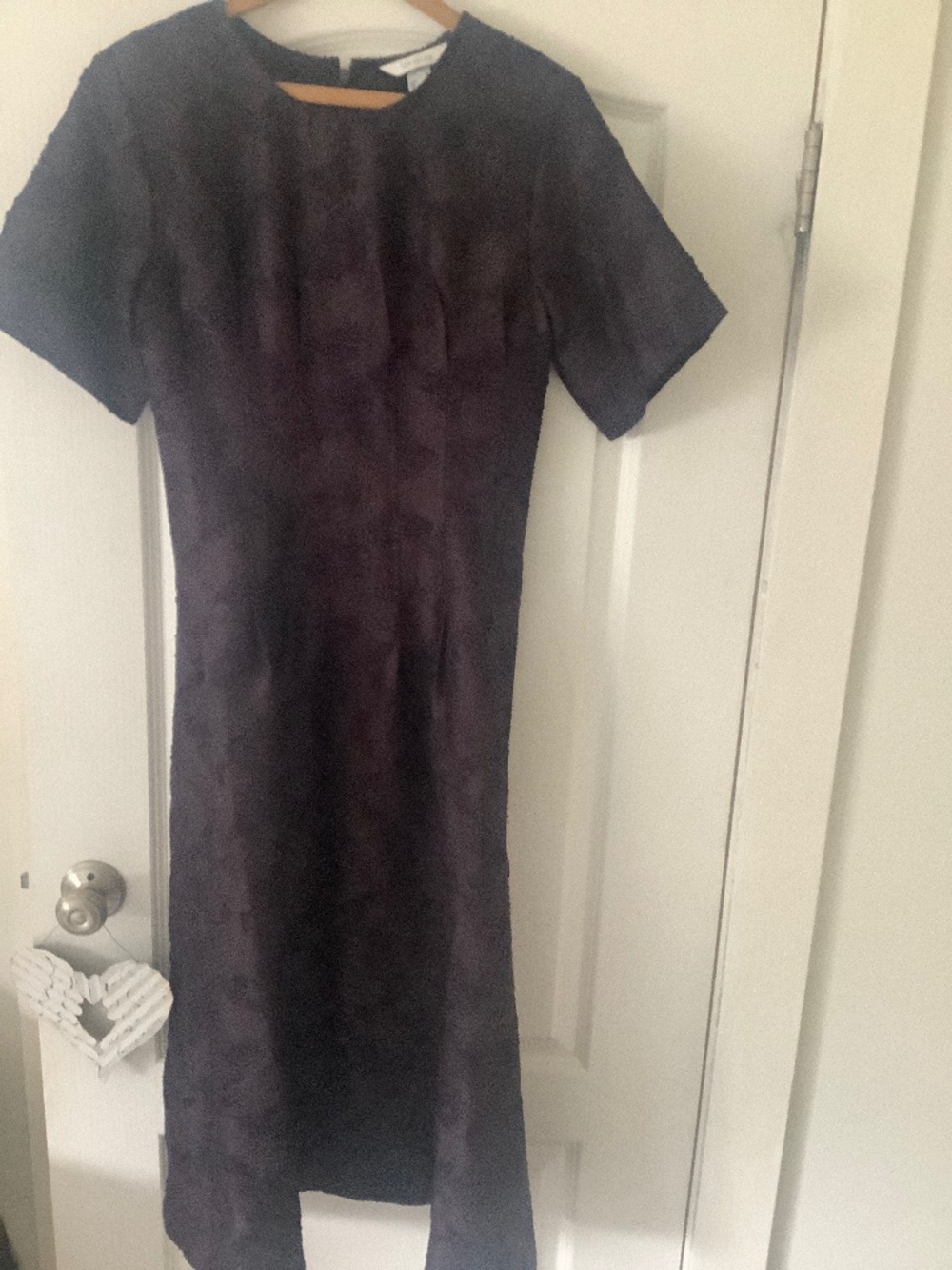 H&M special addition dark purple dress size xs fits a small..maxi length l